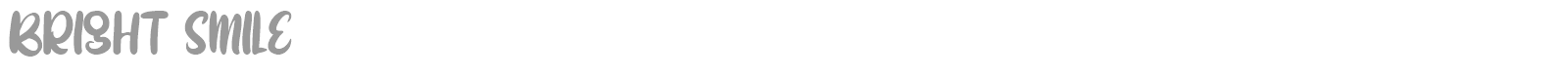Bright Smile font preview